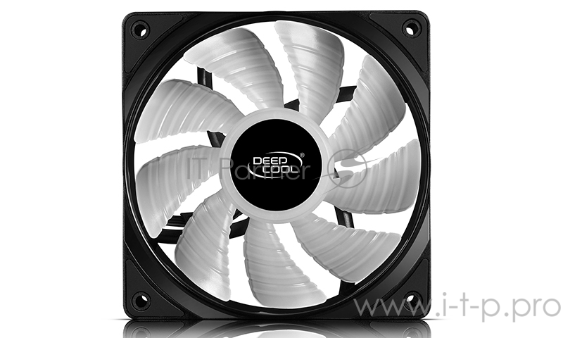 Вентилятор DEEPCOOL RF120 RGB 120x120x25мм (32шт./кор, PWM, пит. от мат.платы и БП, RGB подсветка, 500-1500об/мин) Retail