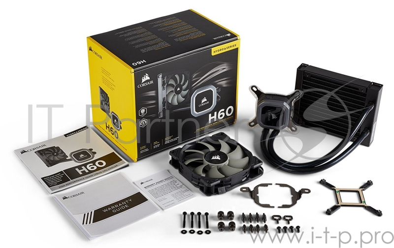 Жидкое охлаждение Hydro Series™ H60 CW-9060036-WW 120mm Liquid CPU Cooler, RTL {12}
