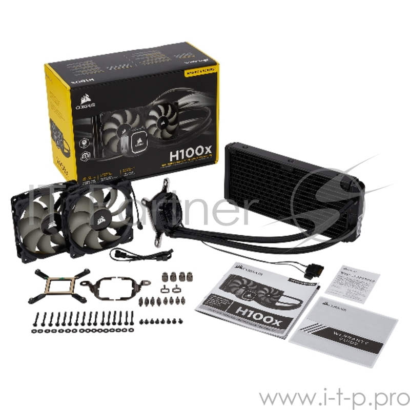 Жидкое охлаждение Hydro Series H100x CW-9060040-WW High Performance Liquid CPU Cooler 240mm , RTL {6}