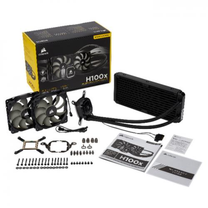 Жидкое охлаждение Hydro Series H100x CW-9060040-WW High Performance Liquid CPU Cooler 240mm , RTL {6}