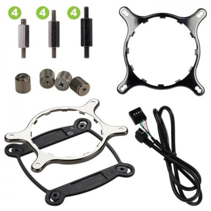 Жидкое охлаждение для процессора 400-HY-CL28-V1 CLC 280 , RGB LED , RTL {4}