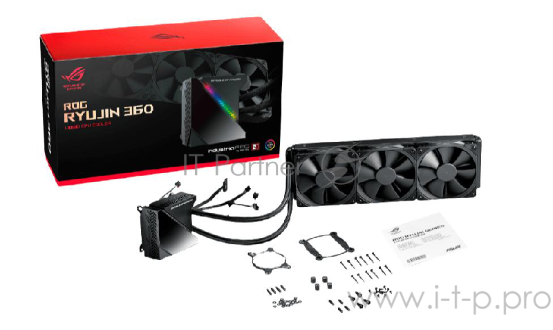 ASUS ROG RYUJIN 360 система водяного охлаждения процессора (Intel: LGA 115x,1366, 2011, 2011-3, 2066, AMD: AM4, TR4*, OLED-дисплей 1,77”, 120 mm вентилятор Noctua iPPC-2000, 90RC0020-M0UAY0)