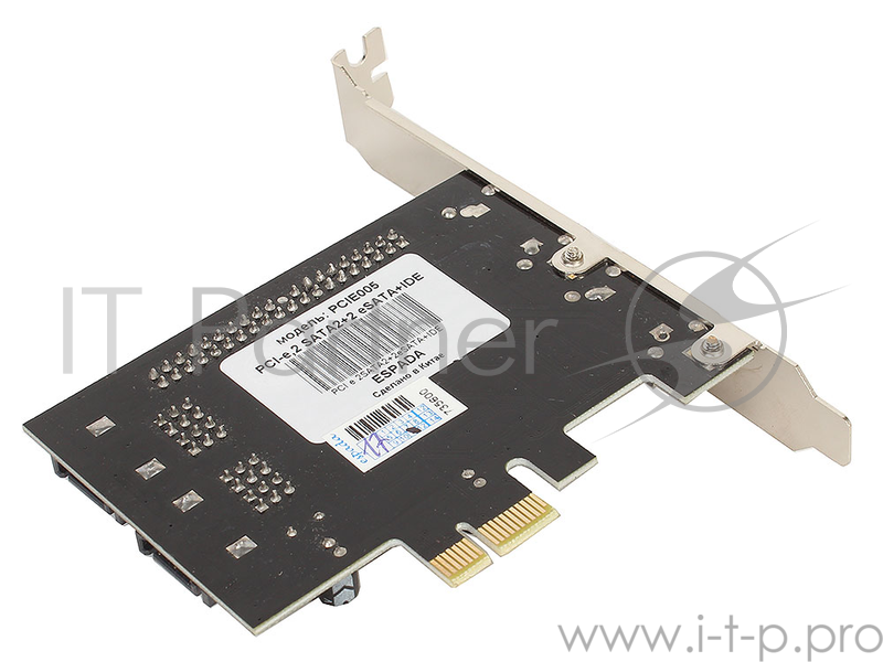 Контроллер PCI-E, SATA2 2port + eSata 2port+IDE, RAID,JMB363(PCIE005) Espada