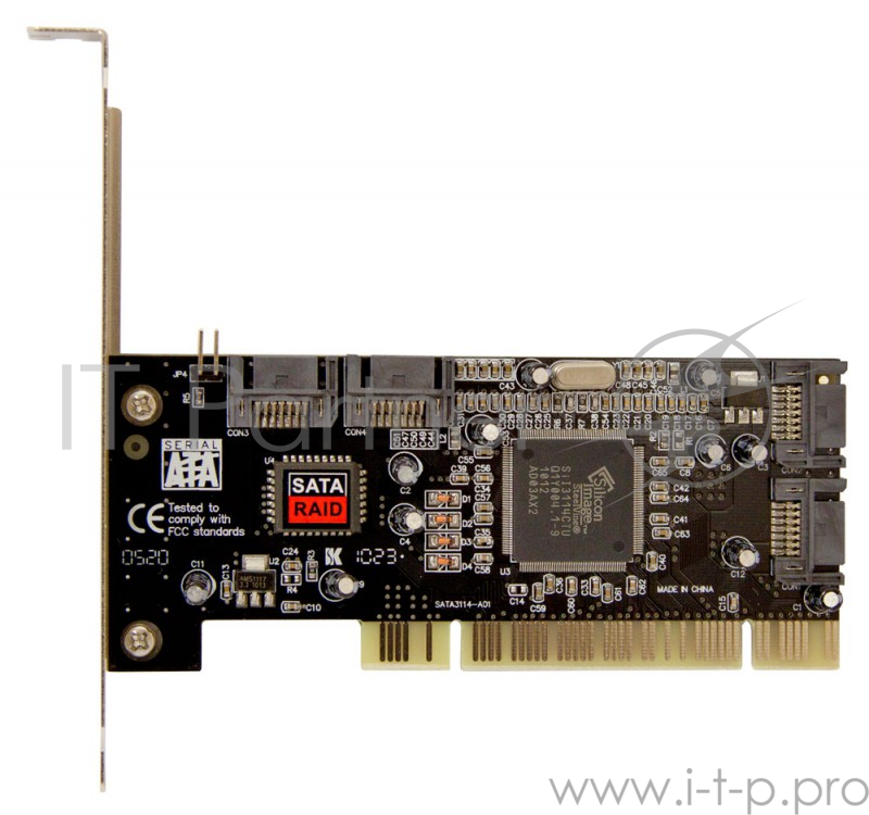 Контроллер PCI SIL3114 4xSATA