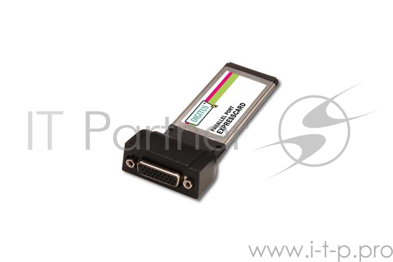 Parallel I/O, 1-Port, ExpressCard Add-On Card/b1xDB25 F, Formfactor 34, with Adaptercable PL2305 chipset