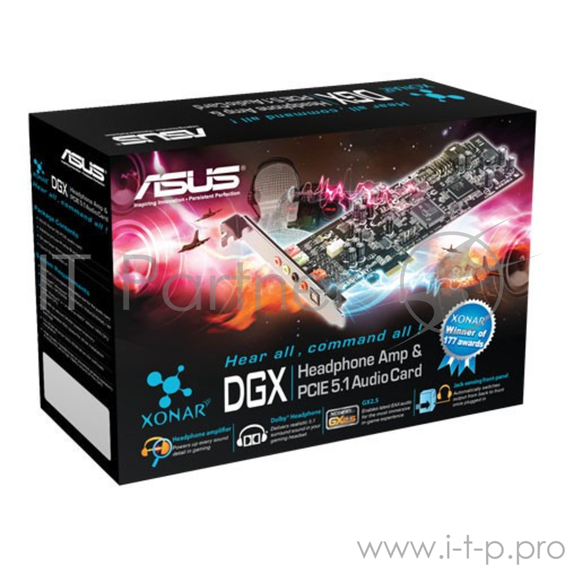 Звуковая карта Asus PCI-E Xonar DGX (С-Media Oxygen СMI8786) 5.1 Ret