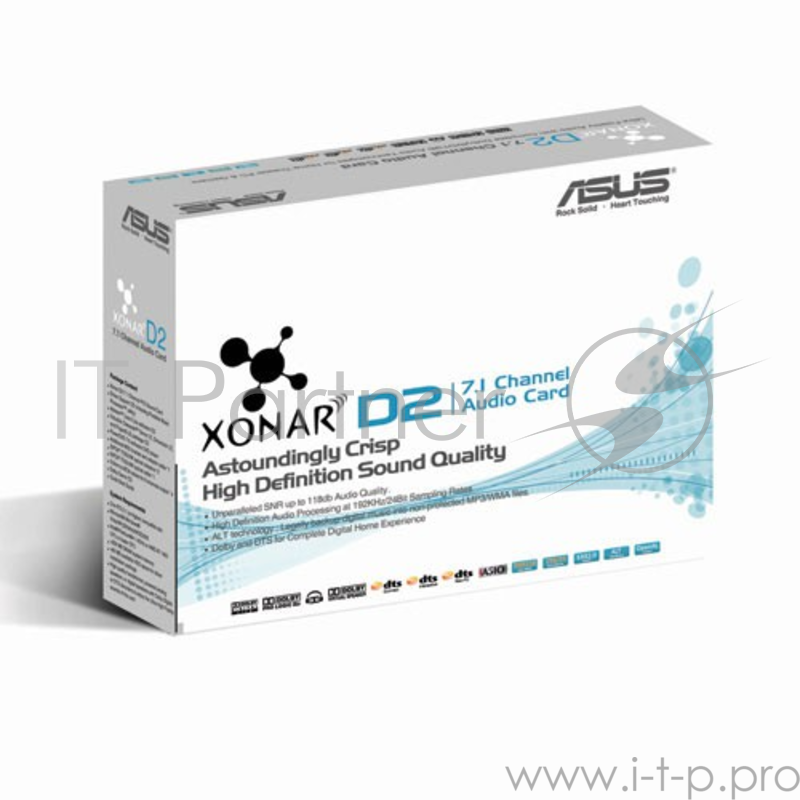 Звуковая карта Asus PCI Xonar D2/PM (C-Media CMI8788) 7.1 (digital IN, MPU-401 IN, 5.1 digital S/PDIF out) RTL