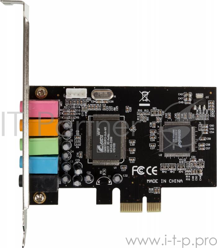Звуковая карта PCI-E ASIA PCIE 8738 6C, 5.1, oem