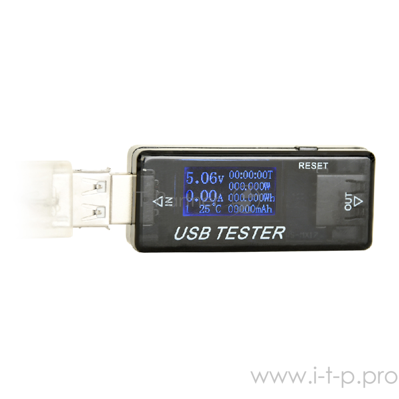 Измеритель мощности USB порта Energenie EG-EMU-03, до 30V/5A, поддержка QC 2.0 и 3.0