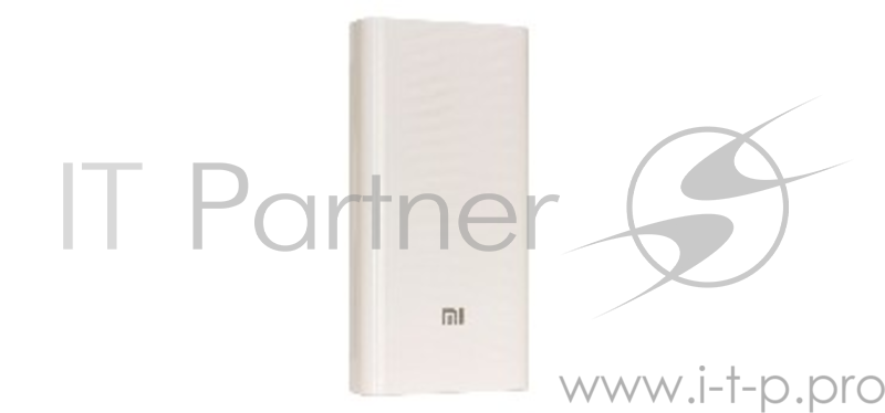 Повер банк XIAOMI MI POWERBANK 2 SLIM WHITE 20000MAH (VXN4220GL) аккумулятор 20000 мАч (77 Втч) максимальный ток 2.4 А два разъема USB переходник на micro USB быстрая зарядка