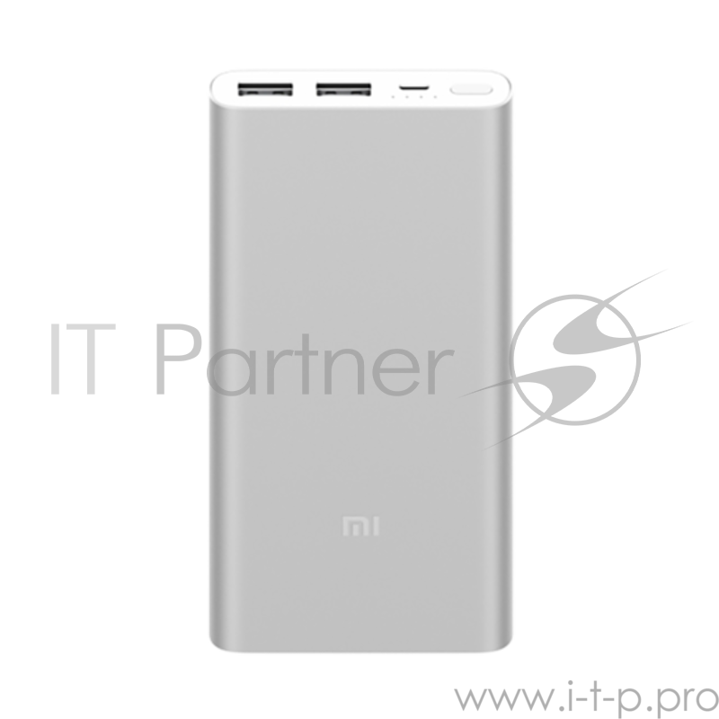 Внешний аккумулятор Xiaomi Mi Power Bank 2S silver (10000mAh, 2xUSB, 2.4A, Li-Pol, быстрая зарядка) (VXN4231GL)