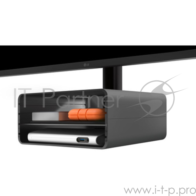 Подставка Twelve South HiRise Pro для iMac и Apple Display, а также для других мониторов. Материал сталь. Цвет черный/серебристый.