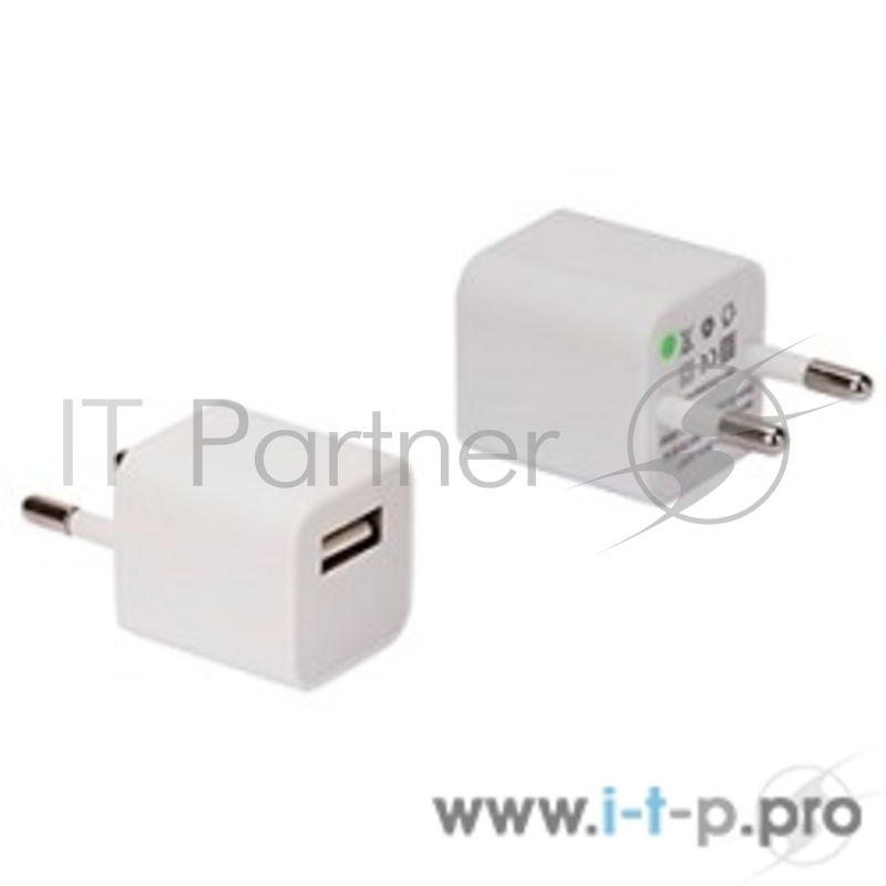 аксессуары СЗУ Continent 1A/1*USB , белый , ZN10-193WT /OEM