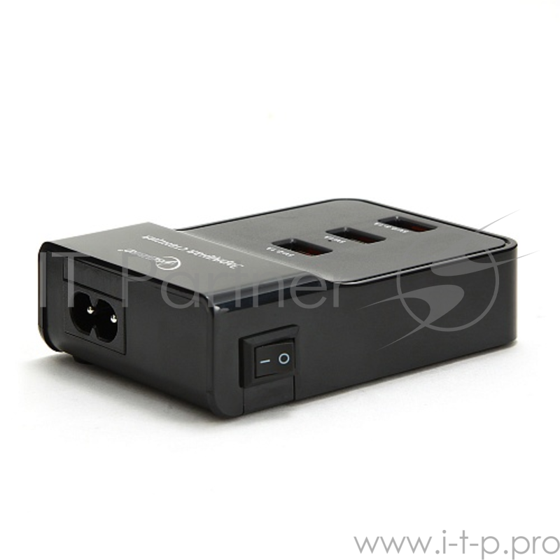 Адаптер питания Gembird MP3A-PC-01 220V-5V USB 3 порта, 3A суммарно