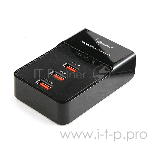 Адаптер питания Gembird MP3A-PC-01 220V-5V USB 3 порта, 3A суммарно