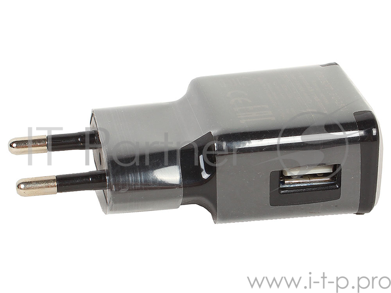 СЗУ с функцией быстрой зарядки ORIENT PU-2501, поддержка Adaptive Fast Charging, USB выход: 5В, 2.1A или 9В, 1.67А (для устройств AFC),черный