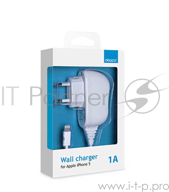 СЗУ 8-pin для Apple 1A, белый, Deppa