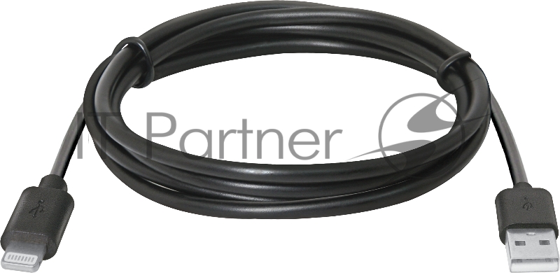 Кабель Defender USB кабель ACH01-03BH черный, USB(AM)-Lightning, 1м (87478)