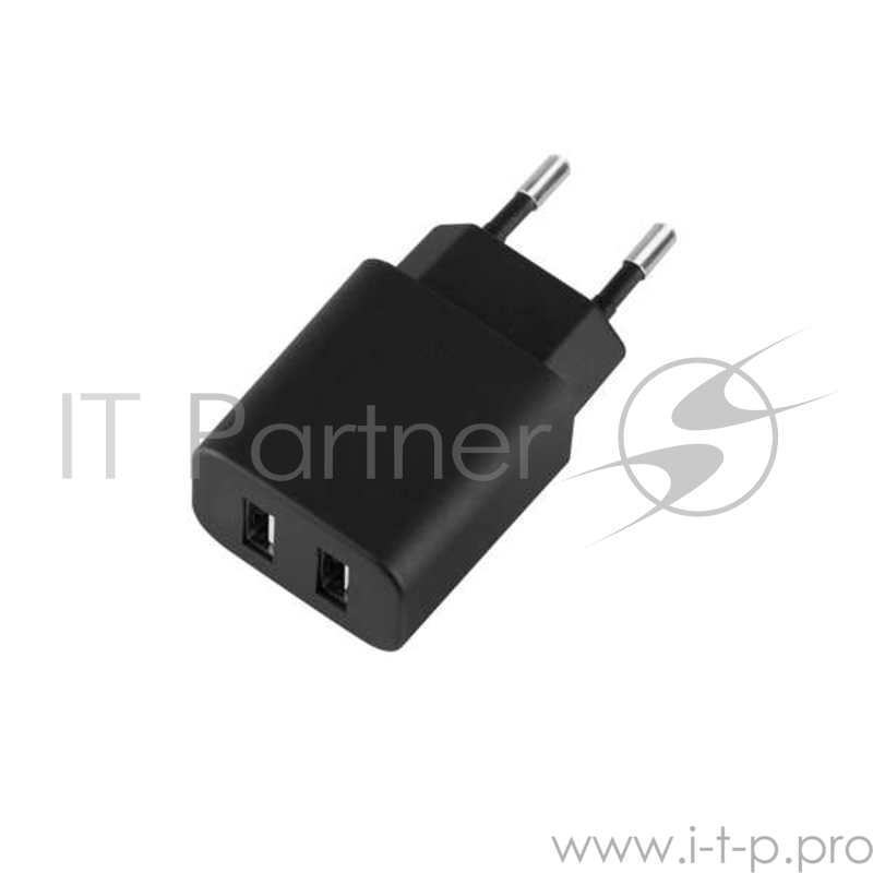 Зарядное устройство Deppa СЗУ USB 2.1A, черный, Deppa