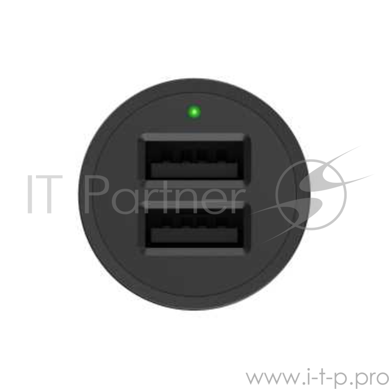 Зарядное устройство Belkin Dual 2.4A Car Charger + LTG, Black