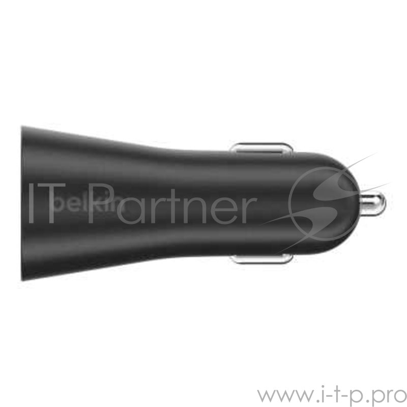 Зарядное устройство Belkin Dual 2.4A Car Charger + LTG, Black