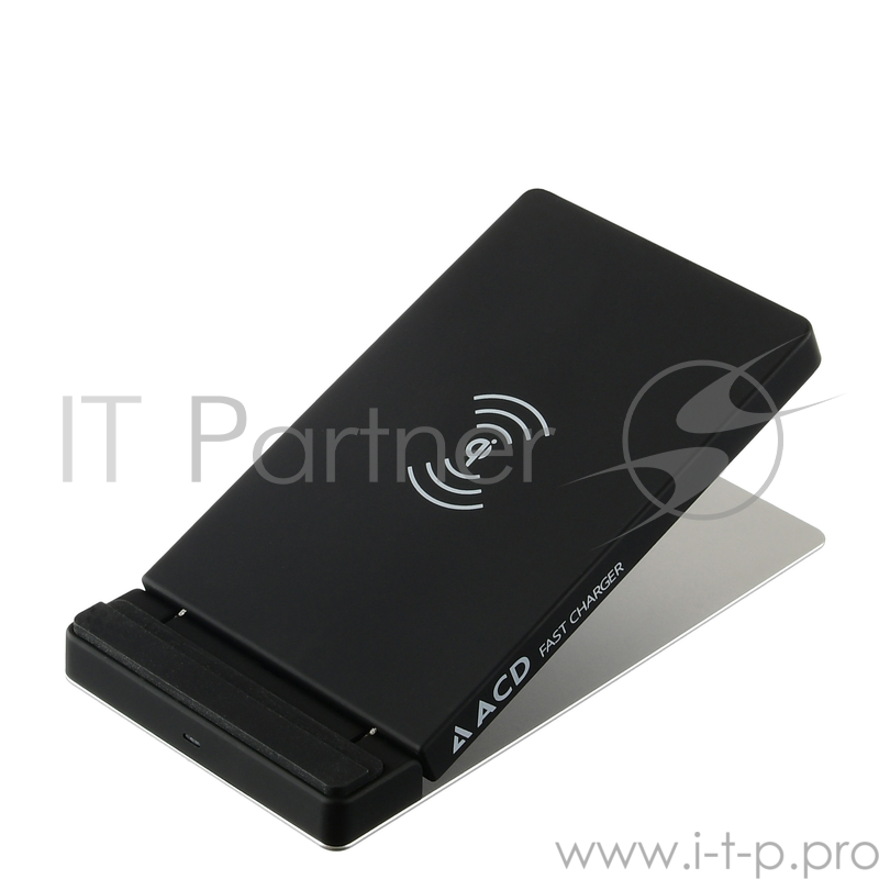 Беспроводное зарядное устройство (ACD-W102Q-F1B) 10Вт, беспроводная Qi, 2-катушки с QC, 5В/2А ~ 9В/1,8А RTL