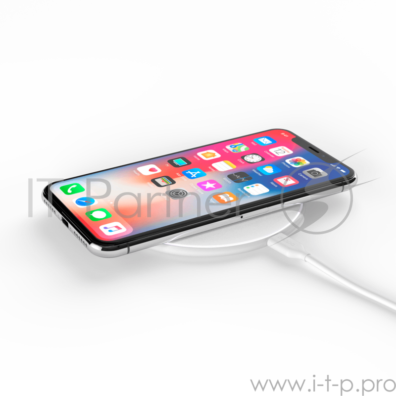 Зарядное устройство Deppa Беспроводное (Qi Fast Charger, 10W, стандарт Qi, белый)