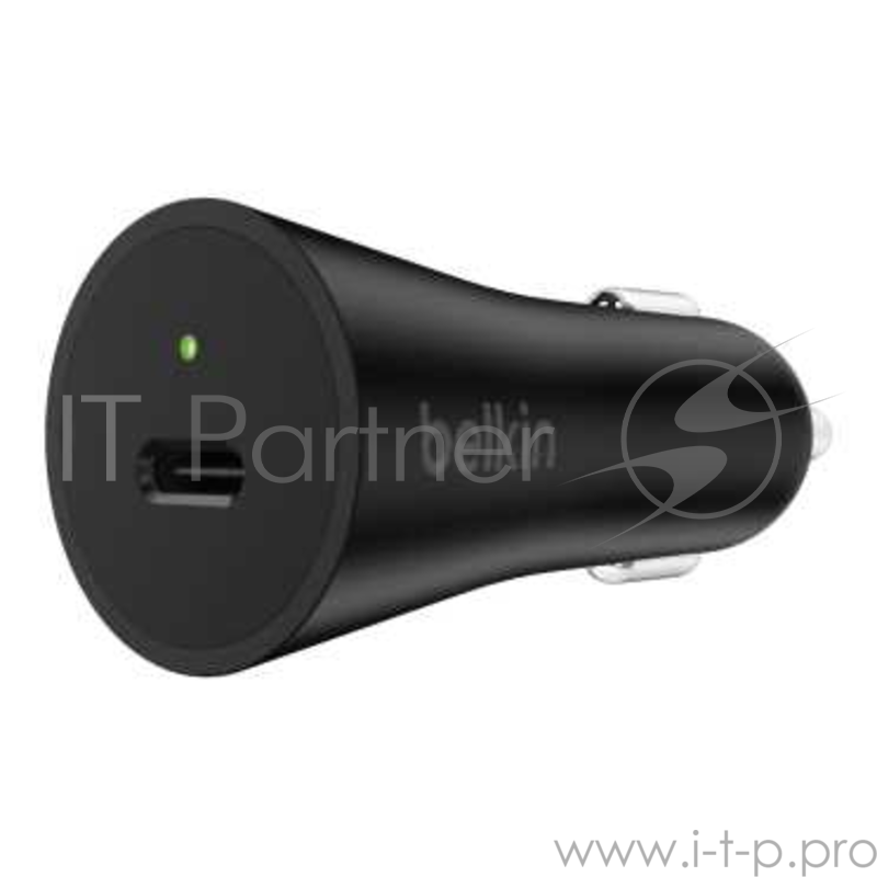 Зарядное устройство Belkin USB-C CAR CHARGER W/USB-C CBL,9V/12V PD,27W,4',BLK