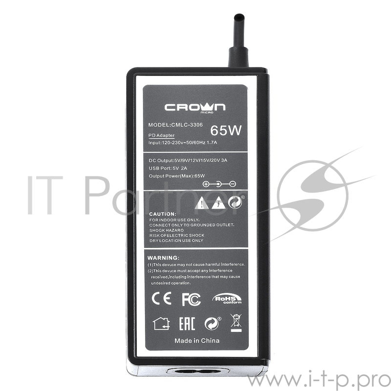 Универсальное зарядное устройство CROWN CMLC-3306