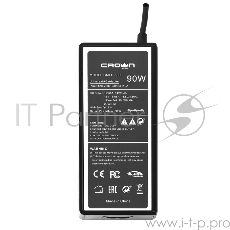 Универсальное зарядное устройство CROWN CMLC-6009