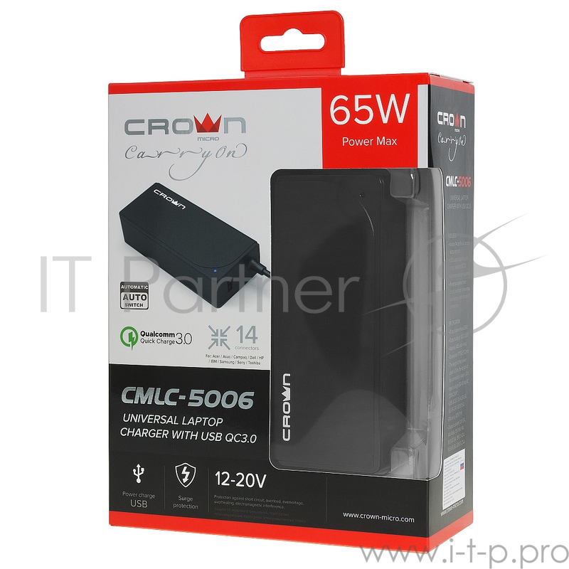 Универсальное зарядное устройство CROWN CMLC-5006