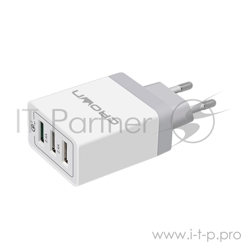 Сетевое универсальное зарядное устройство Crown CMWC-3083F