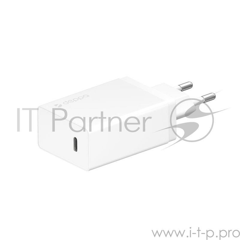 Зарядное устройство Deppa СЗУ USB Type-C, Power Delivery, 30Вт, белый, Deppa