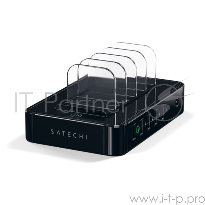 Зарядная док-станция Satechi 5-Port USB Charging Station Dock. Разъемы: USB 5В/2,4А - 4 шт., USB Qualcomm® Quick Charge™- 1 шт. Цвет черный.