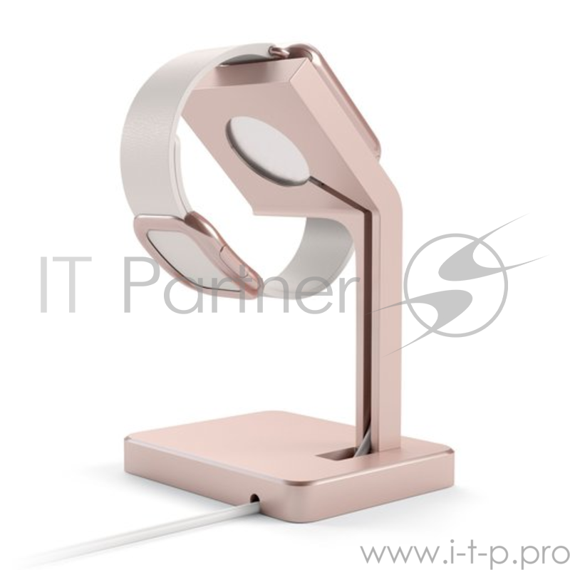 Подставка док-станция Satechi Smart Charging Stand. Совместима с Apple Watch 1/2/3, FitBit Blaze и почти любым смартфоном. Цвет розовое золото.