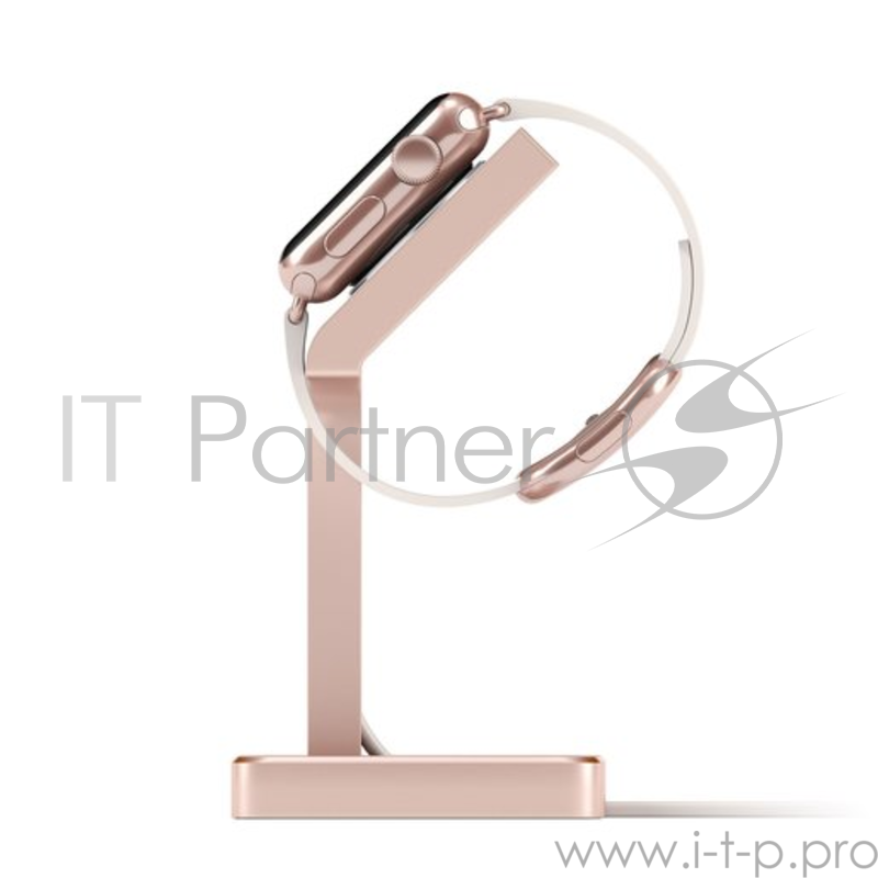 Подставка док-станция Satechi Smart Charging Stand. Совместима с Apple Watch 1/2/3, FitBit Blaze и почти любым смартфоном. Цвет розовое золото.