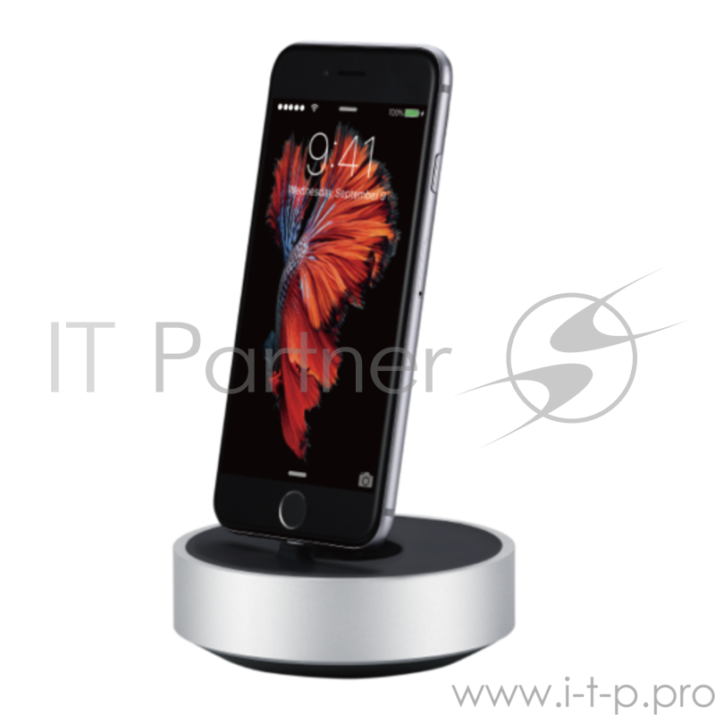 Подставка-док станция Just Mobile HoverDock для iPhone. Материал алюминий. Цвет: серебряный.