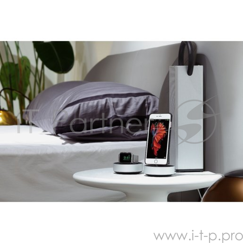 Подставка-док станция Just Mobile HoverDock для iPhone. Материал алюминий. Цвет: серебряный.