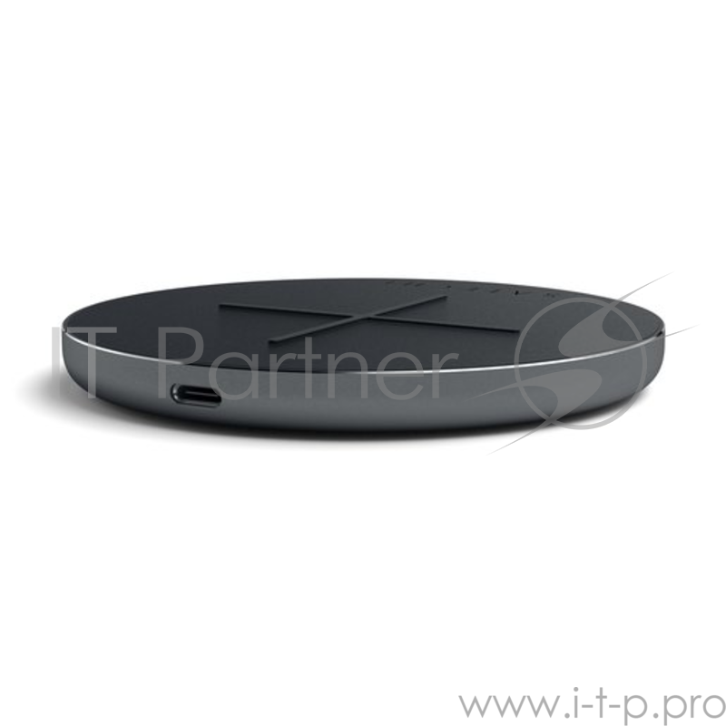 Беспроводное зарядное устройство Satechi Type-C PD & QC Wireless Charger. Функции PD и QC, LED индикация. Цвет серый космос.