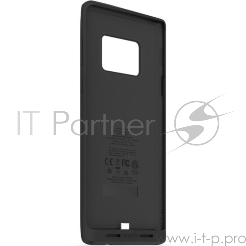 Чехол Mophie Juice Pack Air со встроенным аккумулятором для Samsung Galaxy Note 9. Емкость аккумулятора 2525 МаЧ. Функция беспроводной зарядки. Цвет: черный.