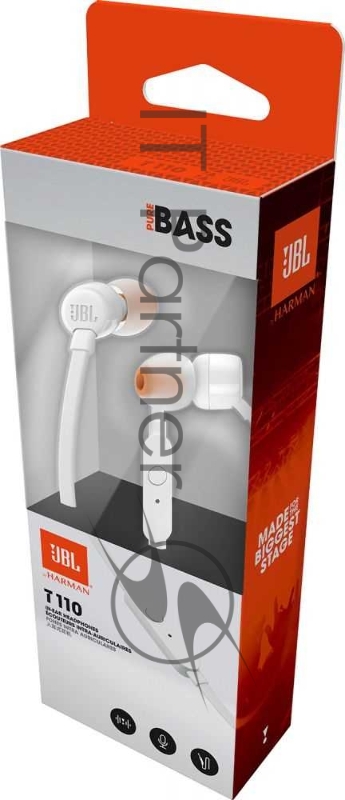 Гарнитура JBL T110, белый