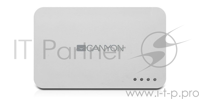 Мобильный аккумулятор CANYON CNE-CPB78W White color portable battery charger with 7800mAh, micro USB input 5V/1A and USB output 5V/1A(max.)