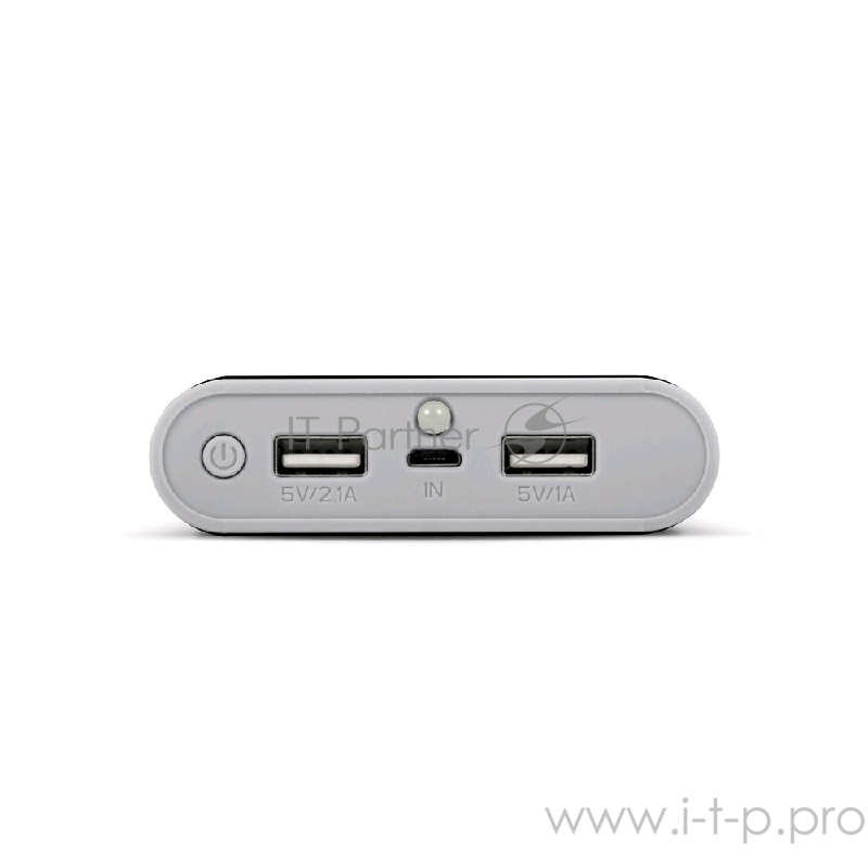 Внешний аккумулятор 3Cott 3C-PB-156SS, Storm Series, емкость 15600 мАч, вх.: 5В1А, вых1: 5В1А, вых2: 5В2.1А, прорезиненное покрытие, черный + серый