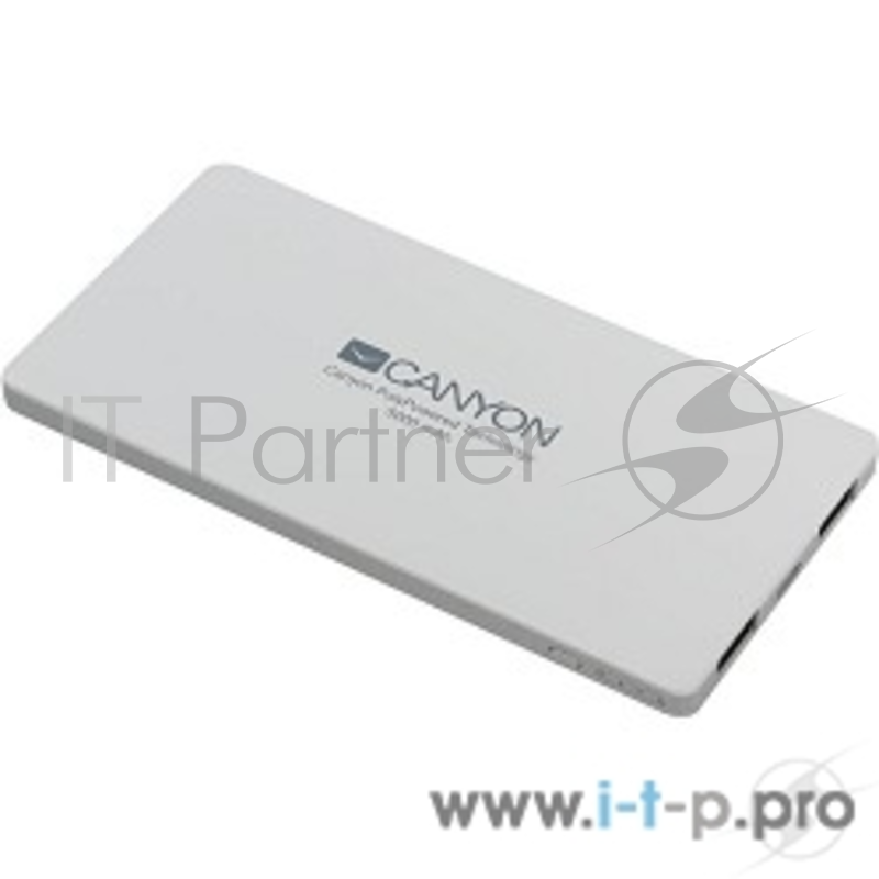 аксессуары CANYON CNS-TPBP5W Power bank 5000mAh (Color: White), bulit in Lithium Polymer Battery