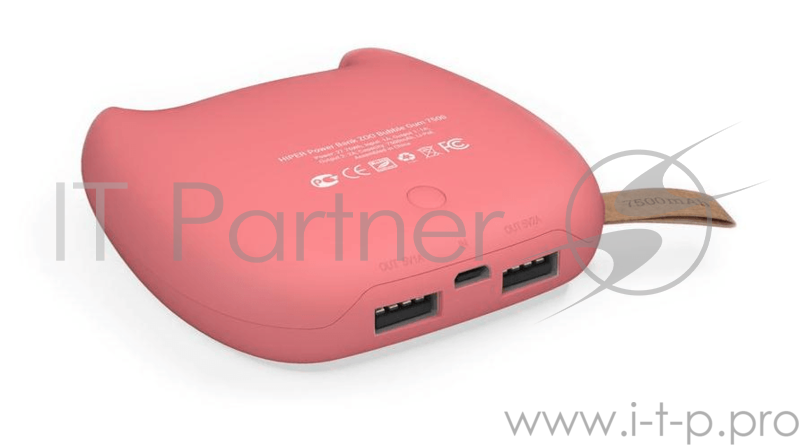 Аккумулятор USB 7500MAH BUBBLE GUM 7500 ZOO HIPER