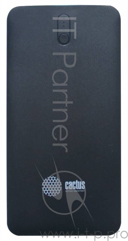 Мобильный аккумулятор Cactus CS-PBAS283 Li-Pol 10000mAh 1A+2.1A черный/темно-серый 2xUSB