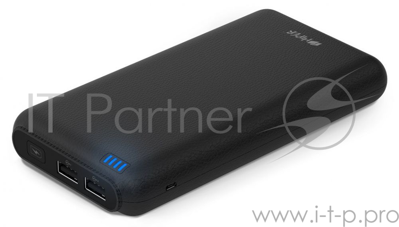 Мобильный аккумулятор Hiper SP20000 Li-Ion 20000mAh 2.1A+1A черный 2xUSB