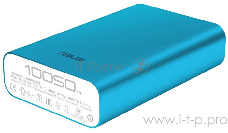 Аккумулятор Asus ZenPower голубой (10050mAh, 5V/2.0А micro USB, 5V/2.4А USB, 90AC00P0-BBT079)