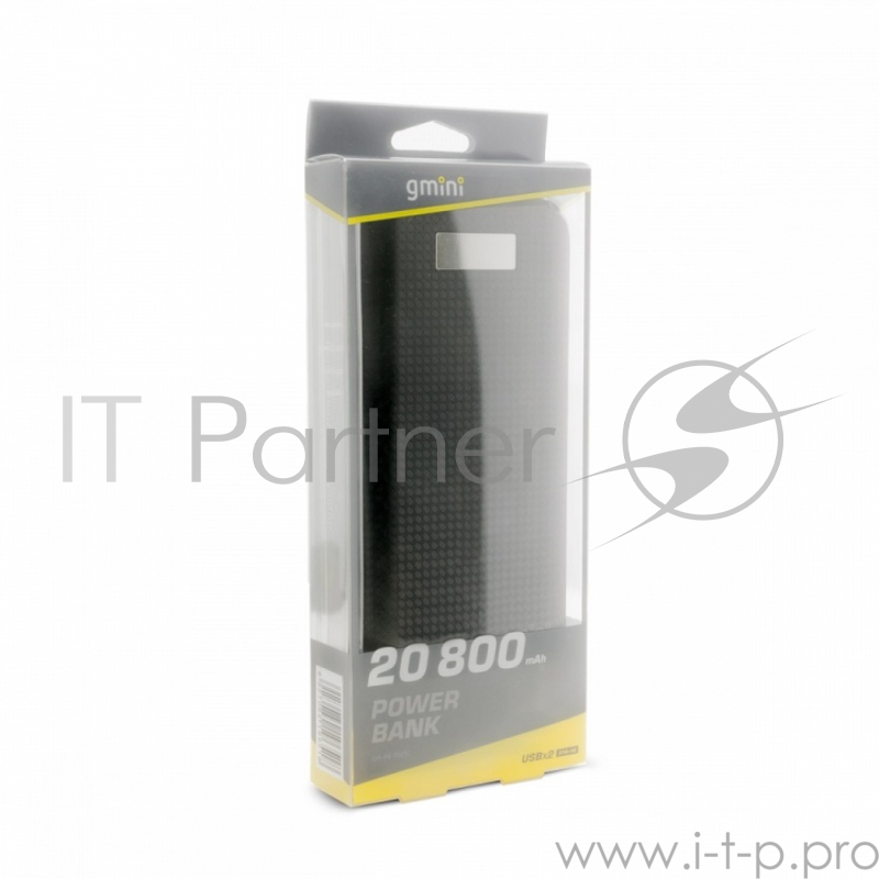 Внешний аккумулятор Gmini Carbon Series GM-PB-200TC Black , 20800mAh