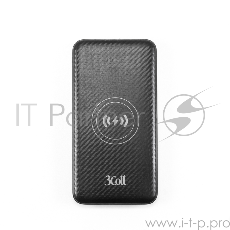Внешний аккумулятор 3Cott 3C-PB-80TC, Беспроводная, Type-C, 8000 мАч, вх.: micro USB 5В2.0А, Type-C 5В2.0А, вых USB 1/2: 5В1.0А/5В2.0А, беспр.: 5В1.0А